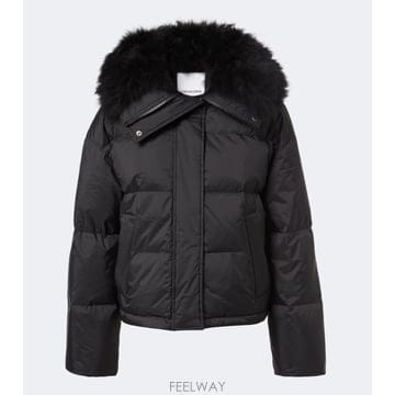 26 FW 이브살로몬 Doudoune 시어링 트리밍 다운 재킷 TP581491003
