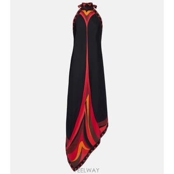 26 FW Pucci Fari 어시메트릭 실크 트윌 드레스 TP575404943