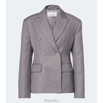 26 FW The Frankie Shop Dover 더블 브레스티드 블레이저 TP581496127