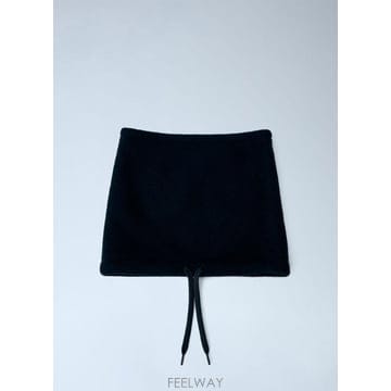 26 FW RIER 남성 네추럴 플리스 넥 워머 AXS47 X02   NATURAL FLEECE BLACK 