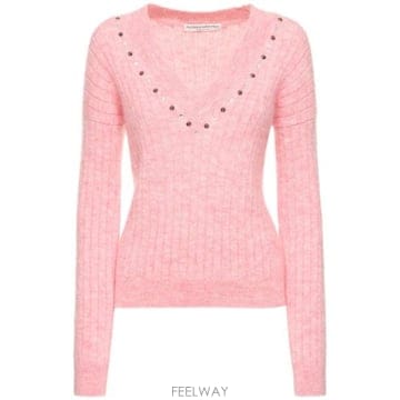 26 FW 알렉산드라리치 여성 브이넥 플 pullover 밝은 디테일 TP724683119