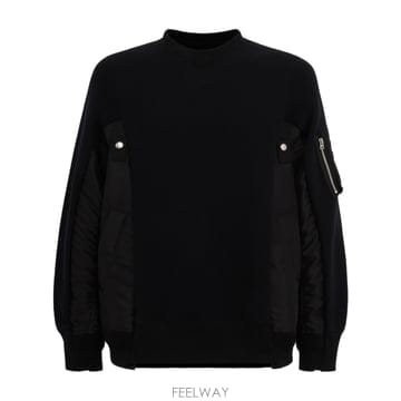 26 FW 사카이 남성 스폰지 스웨트 x 나일론 트윌 풀오버 TPW002 TP725521482