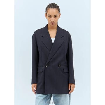 26 FW 보테가 베네타 여성 울 블레이저  bov0257006blk