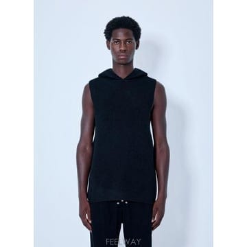 26 FW 릭오웬스 남성 후드 탱크 탑 ric0166013blk