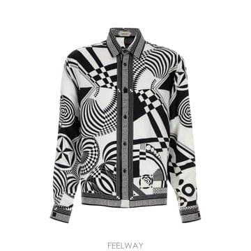 [X45]베르사체 10245201A19270 5B040 남성 셔츠 남방 긴팔 반팔 Printed twill