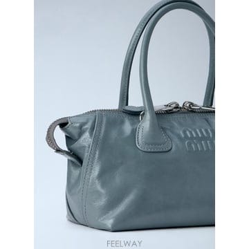 26 F/W 미우미우 레더 탑 핸들 백 5BA338 2A44 F038 B0112294410