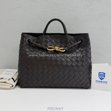 보테가베네타 인트레치아토 안디아모 미디움 숄더백 766016