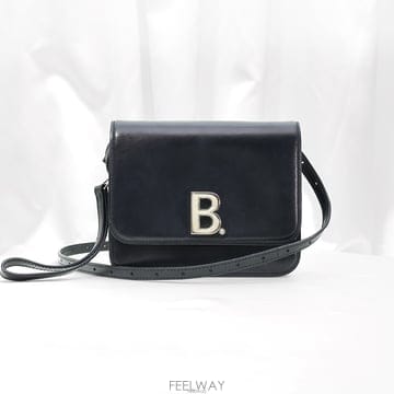건대중고명품 / Balenciaga(발렌시아가) 592898 블랙 카프스킨 은장 B로고 스몰 숄더