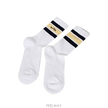 스포티앤리치 세리프 로고 양말 AC00476300WH92 WH/ NY/ALMOND [SRA001]