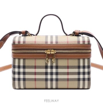 26FW_0903 여성 체크 베니티 토트숄더백 8120525_VINTAGE_CHECK_BRIAR_BROWN