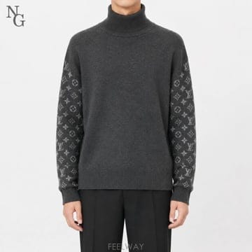 [정품/당일출고] 루이비통 LV 캐시미어 터틀넥 목폴라 니트 스웨터 XXL / 110