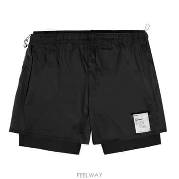 25FW 새티스파이 12046-BK 테크실크 8인치 쇼트 팬츠