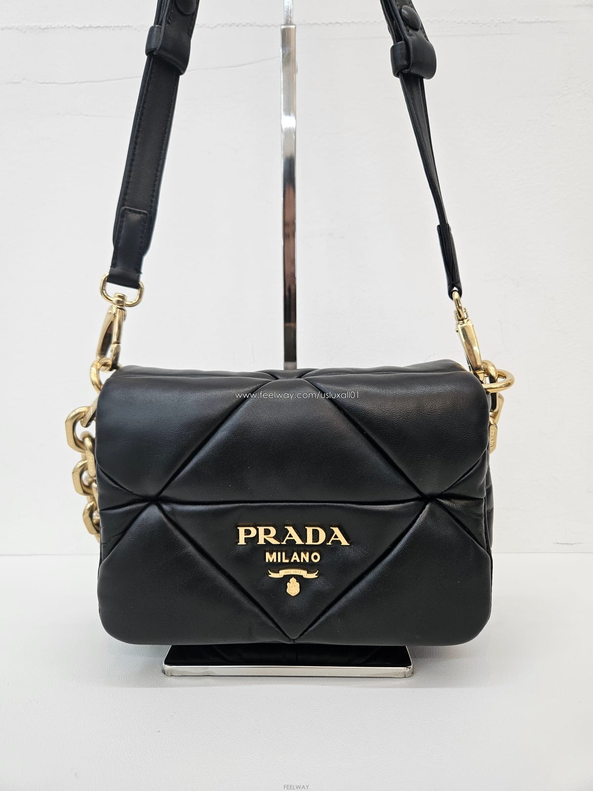 PRADA [�߰���ǰ ������ �����]����� ���� �е�� ���� ü�� ����� 1BD292[�߰���ǰ ������ �����]����� ���� �е�� ���� ü�� 