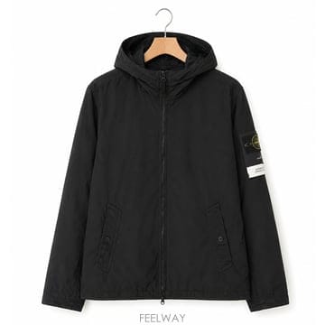 스톤 아일랜드 4100001 크링클 랩스 NY 윈드 바람막이 후드 점퍼 26SS L1S1541000-01S0