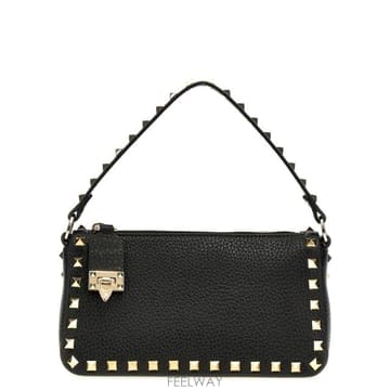 인더샵 VALENTINO 락스터드 레더 스몰 스트랩 토트백