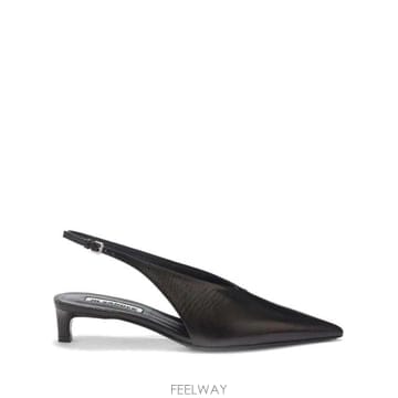 인더샵 JIL SANDER 질샌더 블랙 슬링백힐
