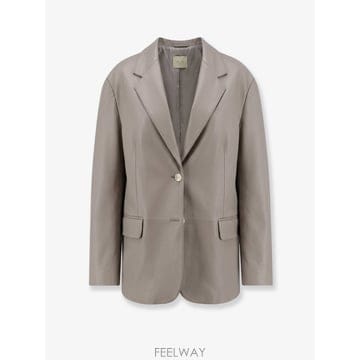 알리지 레더 블레이저 266801A6053GR B0652291350
