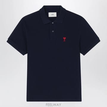 26 F/W 아미 미드나잇 블루 아미 드 꾀흐 폴로 셔츠 BFUPL0 B0052304538