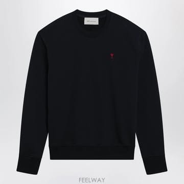 26 F/W 아미 아미 드 꾀흐 미드나잇 블루 맨투맨 BFUSW035 B0052304547