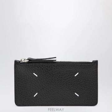 26 F/W 메종 마르지엘라 블랙 포 STITCHES 지퍼 카드홀더  B0052304556