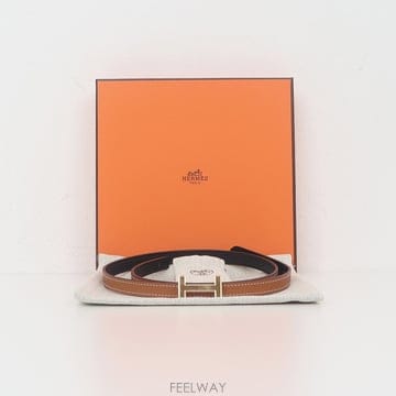 에르메스 여성 리버시블 포커스 벨트 1.3cm