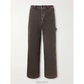 A.P.C 아페쎄 단 CARPENTER 와이드레그 코튼캔버스 트라우 B0082291474