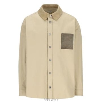 26 F/W 로에베 GIACCACAMICIA 인 TELA DI 꼬또네 B0742259944