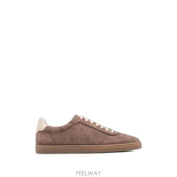 Brunello Cucinelli 26FW ���ڷ� ��ġ�ڸ� �����̵� ����Ŀ�� MZUMGLJ336 CEQ89 BROWN26FW ���ڷ� ��ġ�ڸ� �����̵� ����Ŀ�� MZUMGLJ336 CE