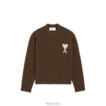 Ami �׶�����Ÿ �ؿ� �ƹ� ���� AMI DE COEUR WOOL CREWNECK ������ UKS836DKN0135A�׶�����Ÿ �ؿ� �ƹ� ���� AMI DE COEUR WOOL CREWNECK 