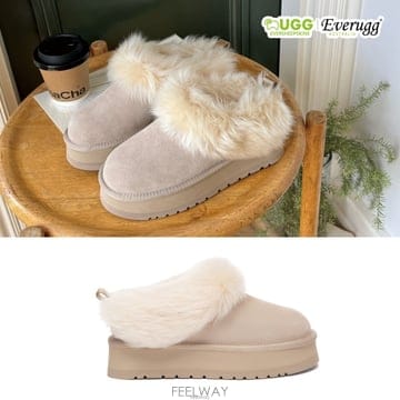 호주 어그 26FW 에버어그 미아니 플랫폼 양털 슬립온 AS2134