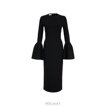 스텔라 맥카트니 BELL 슬리브 미디 드레스 6K12603S2662 B0712305228
