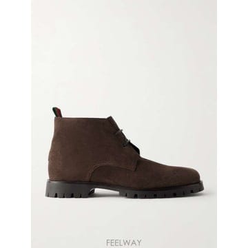 구찌 SYLKE WEBTRIMMED 스웨이드 부츠 A006EUAAG B0082304853
