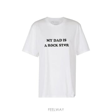 스텔라 맥카트니 마이 DAD IS A ROCKSTAR 티셔츠 6J0 B0712305258