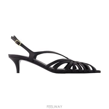 26 F/W 발망 키튼 샌들 케이지 BALMAIN 레더 블랙 HN0U B0732285029