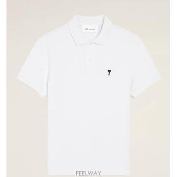 26 F/W 아미 QUOTA 폴로 WITH 콘트라스트 아미 드 꾀흐  B0742201816