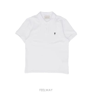 26 F/W 아미 QUOTA 폴로 WITH 콘트라스트 아미 드 꾀흐  B0742201816