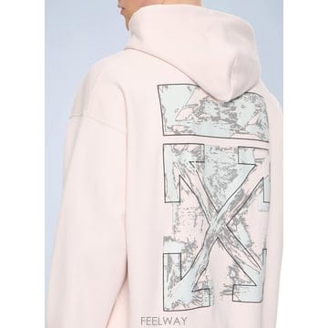 26 S/S 오프화이트 페인트 애로우 스케이트 후드 44MBB085S B0112305311
