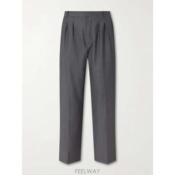 더 로우 TAVEL 와이드레그 플리트 WOOLFRESCO 트라우저  B0082294086
