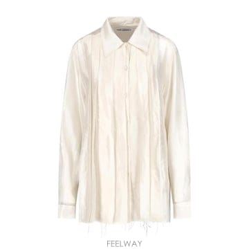 Our Legacy 26FW �ƿ������� ���� W4262EMP MOONLIT PEARL SHIMMER GAUZE White26FW �ƿ������� ���� W4262EMP MOONLIT PEARL SHIMMER GA