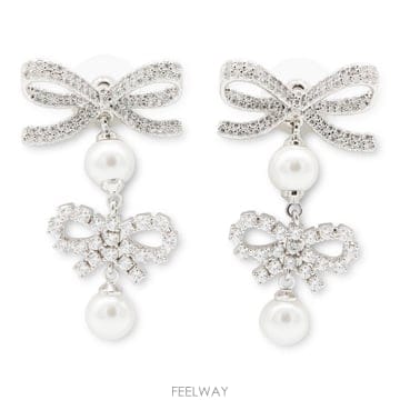 셀프 포트레이트 실버 & 펄 귀걸이 RS26629ESLSILVER B0562291822