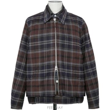 26 F/W 사카이 플래드 플란넬 블루종 2604098M/605 B0742281002