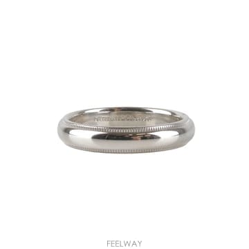 [중고명품다올] 티파니앤코 투게더 밀그레인 플래티늄 밴드 링  4MM 7.5호 12796196