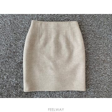 질샌더 캐시미어 미니스커트 36