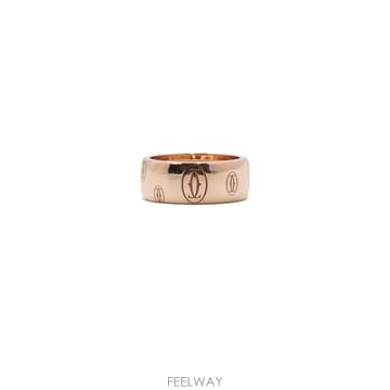 까르띠에 B40512 18K핑크골드 해피버스데이 8mm 더블 C 로고 라지 링 반지-14호aa67254