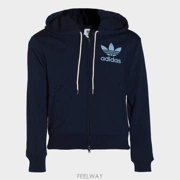 25SS Adidas ADIDAS By Wales Bonner 다크 블루 스웨트 셔츠 JJ2939 TP578