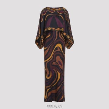 | Other Brand | [D14]PUCCI 68987003 BORDEAUX GOLD ���� ���ǽ� �巹�� Pucci Long Dres[D14]PUCCI 68987003 BORDEAUX GOLD ���� ���ǽ� �巹�� P