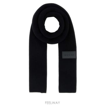 GUCCI [X45]���� A007G14G200 1000 ���� ��ī�� �񵵸� ����� ���÷� Black wool scarf[X45]���� A007G14G200 1000 ���� ��ī�� �񵵸� ����� 