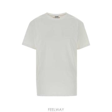 Loewe [X45]�ο��� S540Y22XAC WHITE ���� Ƽ���� �μҸ� ž ���� White cotton LOEWE[X45]�ο��� S540Y22XAC WHITE ���� Ƽ���� �μҸ� ž ��