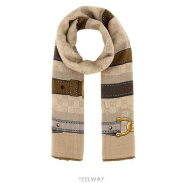 GUCCI [X45]���� A007EB3GARI 9700 ���� ��ī�� �񵵸� ���÷� Printed wool blend s[X45]���� A007EB3GARI 9700 ���� ��ī�� �񵵸� ���÷� P