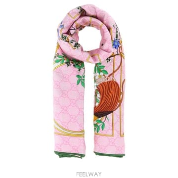 GUCCI [X45]���� 7770663G001 5967 ���� ��ī�� �񵵸� ���÷� Printed twill foular[X45]���� 7770663G001 5967 ���� ��ī�� �񵵸� ���÷� P